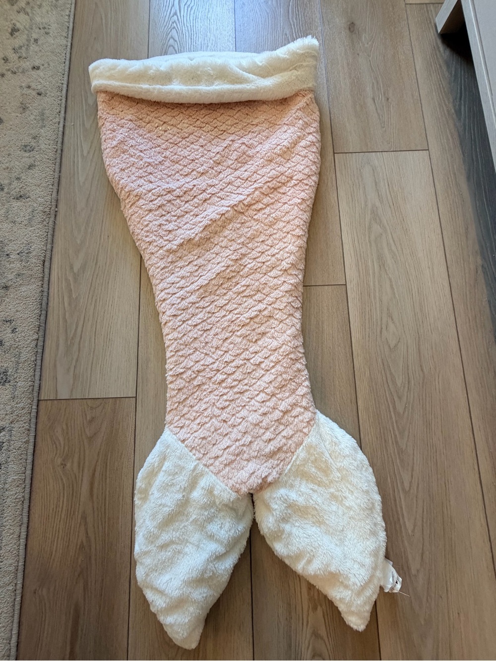 Kids mermaid tail blanket